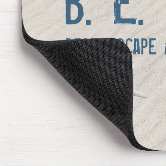 Strandangebot mit Weißfisch Mousepad (Ecke)