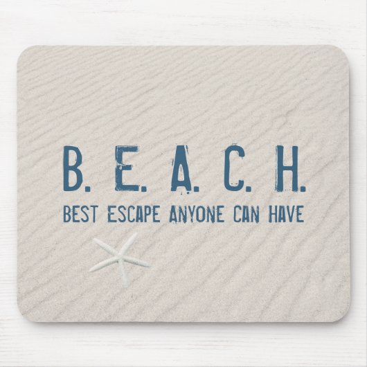 Strandangebot mit Weißfisch Mousepad (Vorne)