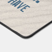 Strandangebot mit Weißfisch Schreibtischunterlage (Ecke)