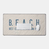 Strandangebot mit Weißfisch Schreibtischunterlage (Tastatur & Maus)