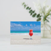 Strandangebot Postkarte (Stehend Vorderseite)