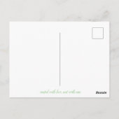 Strandansicht in Schwarzweiß Postkarte (Rückseite)