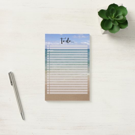 Strandansicht Post-it Klebezettel (Büro)