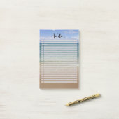 Strandansicht Post-it Klebezettel (Auf Schreibtisch)