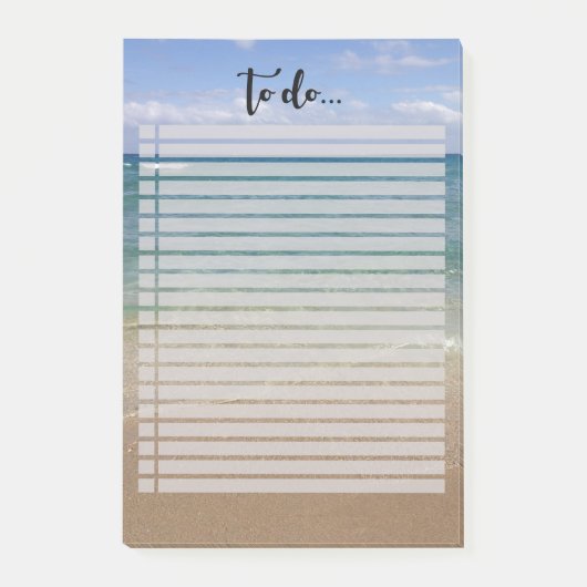 Strandansicht Post-it Klebezettel (Vorderseite)