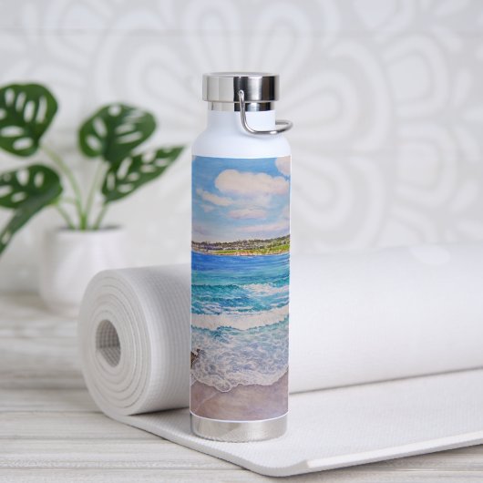 Strandansicht von Carmel Trinkflasche (Yoga)