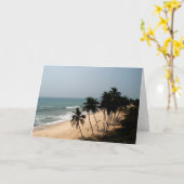 Strandansichtkarte Karte (Gelbe Blume)