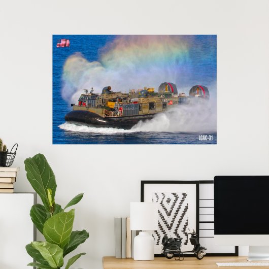 STRANDASSAULT - LCAC-31 POSTER (Heimbüro)