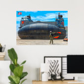 STRANDASSAULT - LCAC-57 POSTER (Heimbüro)