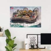 STRANDASSAULT - LCAC-58 POSTER (Heimbüro)