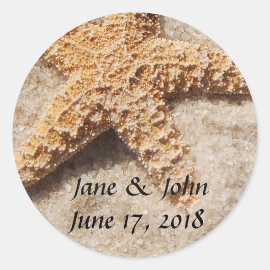 Strandaufkleber Runder Aufkleber (Vorderseite)