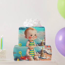 Strandbaby Geschenkpapier
