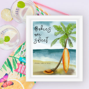 Strandbaby-Party - Babys sind süß  Poster