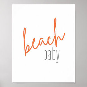 Strandbaby. Poster & Drucke
