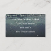 Strandbad Artistisch Elegantes Tropisches Paradies Visitenkarte (Rückseite)