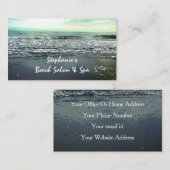 Strandbad Artistisch Elegantes Tropisches Paradies Visitenkarte (Vorne/Hinten)