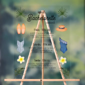 Strandbad Bachelorette Acrylschild (Neutral)