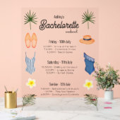 Strandbad Bachelorette Acrylschild (Hochzeit)