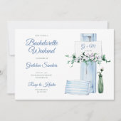 Strandbad Bachelorette Einladung (Vorderseite)