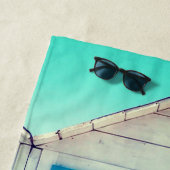 Strandbad Cabana türkis weiß Strandtuch (Beispiel)