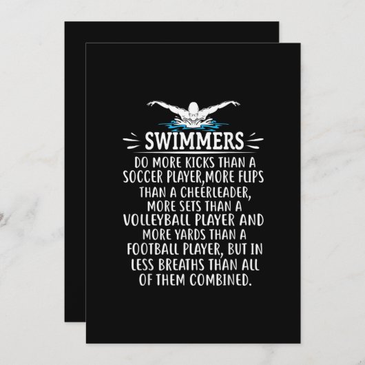 Strandbad für Damen und Herren Einladung (Vorne/Hinten)