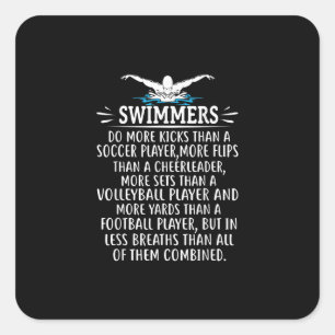 Strandbad für Damen und Herren Quadratischer Aufkleber