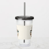 Strandbad Leuchtturm Spaziergang Acryltrinkbecher (Rechts)