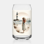 Strandbad Leuchtturm Spaziergang Dosenglas (Rückseite)