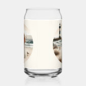 Strandbad Leuchtturm Spaziergang Dosenglas (Links)