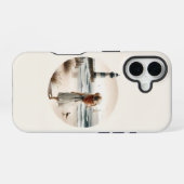 Strandbad Leuchtturm Spaziergang iPhone 16 Hülle (Rückseite (Horizontal))