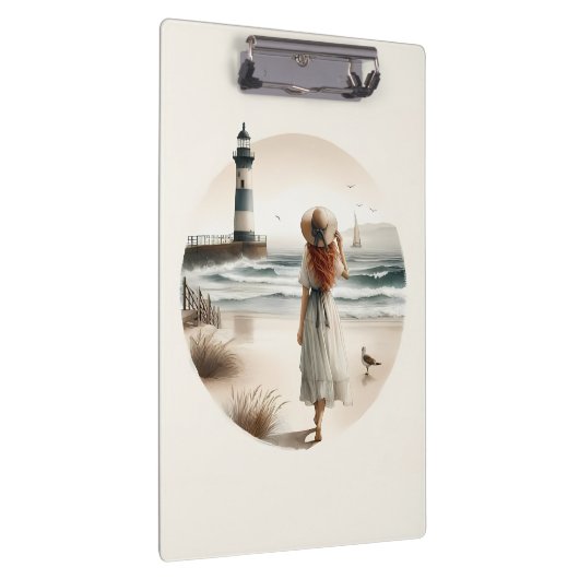 Strandbad Leuchtturm Spaziergang Klemmbrett (Rechts)