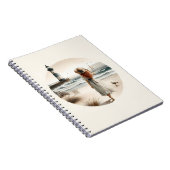 Strandbad Leuchtturm Spaziergang Notizblock (Rechte Seite)