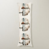 Strandbad Leuchtturm Spaziergang Seitenschläferkissen (Vorderseite Vertikal)