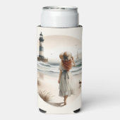 Strandbad Leuchtturm Spaziergang Selters Dosenkühler (Seltzer Rückseite)