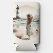 Strandbad Leuchtturm Spaziergang Selters Dosenkühler (Rückseite)