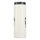 Strandbad Leuchtturm Spaziergang Thermosbecher (Rückseite)