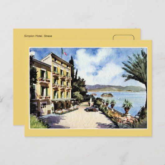 Strandbad Lido di Lago Maggiore Postkarte (Vorne/Hinten)