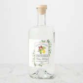 Strandbad Lido di Lugano Alkoholflaschenetikett (Vorderseite)