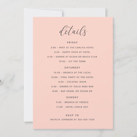 Strandbad Lido di Lugano Einladung (Rückseite)