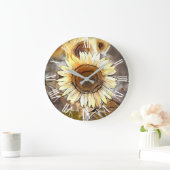 Strandbad Lido di Lugano Große Wanduhr (Zuhause)