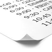 Strandbad Lido di Lugano Poster (Ecke)