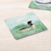 Strandbad Lido di Lugano Rechteckiger Pappuntersetzer (angewinkelt)