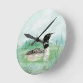 Strandbad Lido di Lugano Runde Wanduhr (Winkel)