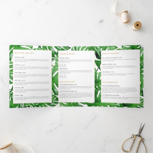 Strandbad Lido di Verlass Dreifach Gefaltete Karte (Innenseite)