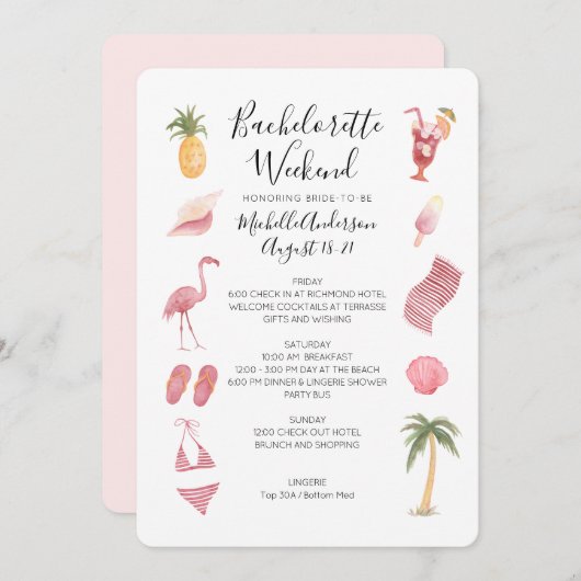 Strandbad Lido Locarno Einladung (Vorne/Hinten)