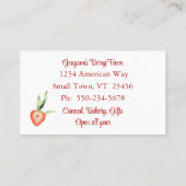 Strandbad Lido Rodelbahn mit Blume Visitenkarte (Rückseite)