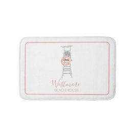 Strandbad Lifeguard Chair Beach House Badematte