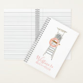 Strandbad Lifeguard Chair Beach House Notizblock (Innen)