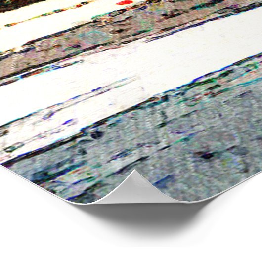 Strandbad Lifeguard Tower Poster (Ecke)