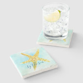 Strandbad Livemusik Steinuntersetzer (Seitenansicht)